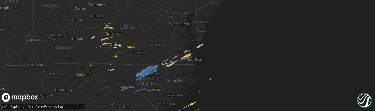 Hail map on March 18, 2021