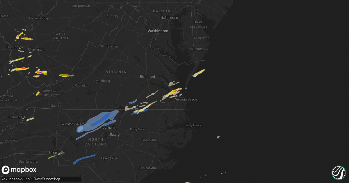 Hail map on March 18, 2021
