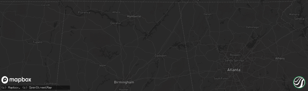Hail map in Bainbridge, GA on March 18, 2022