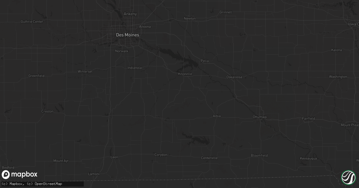 Hail map in Columbia, IA on March 18, 2025