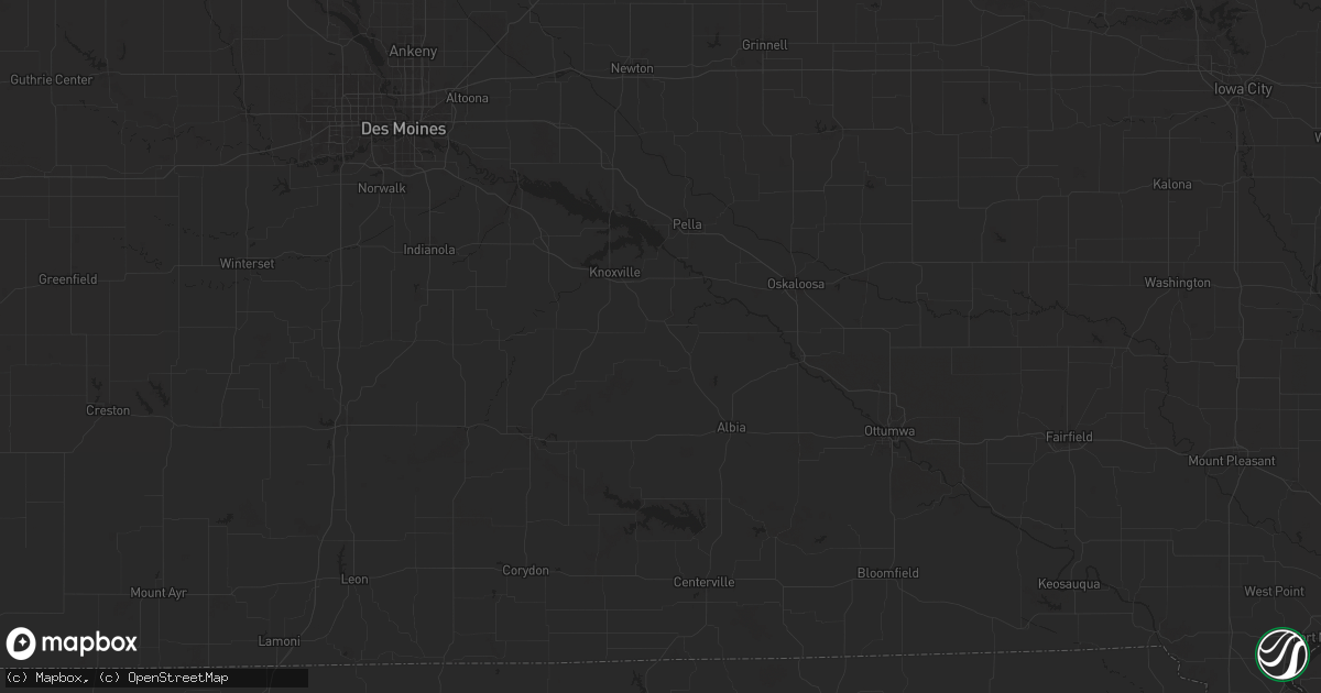 Hail map in Hamilton, IA on March 18, 2025
