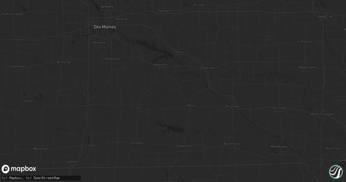 Hail map in Lovilia, IA on March 18, 2025