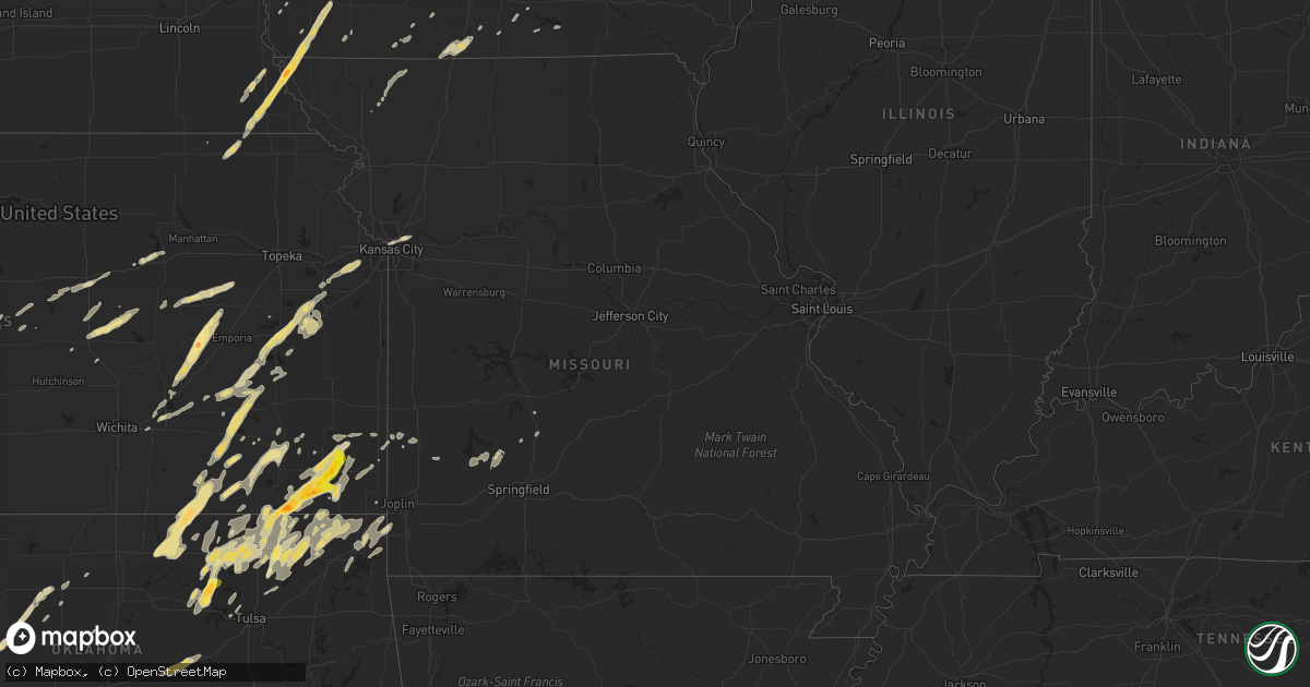 Hail map in Georgia on March 19, 2011