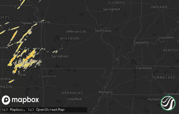 Hail map preview on 03-19-2011