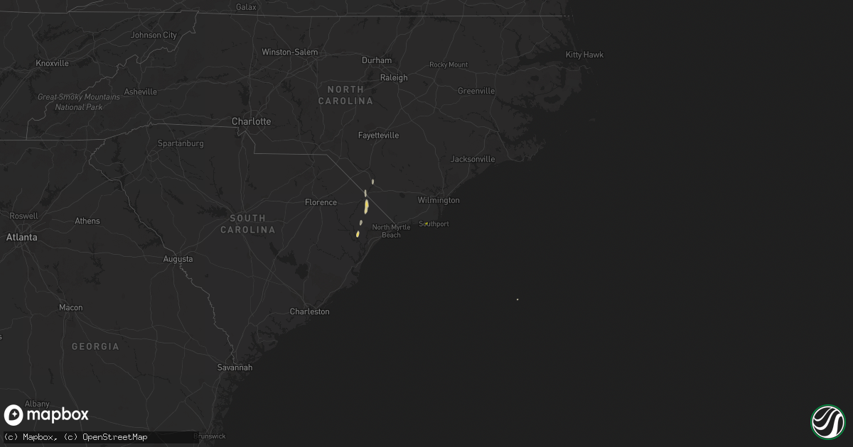 Hail map on March 19, 2012