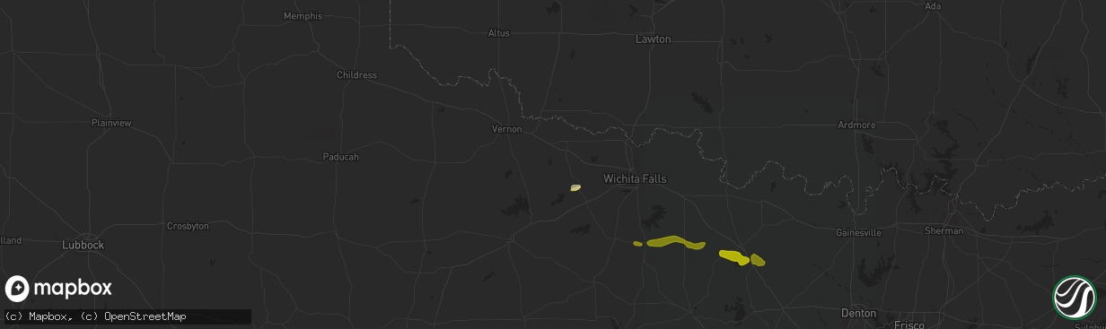 Hail map in Electra, TX on March 19, 2015