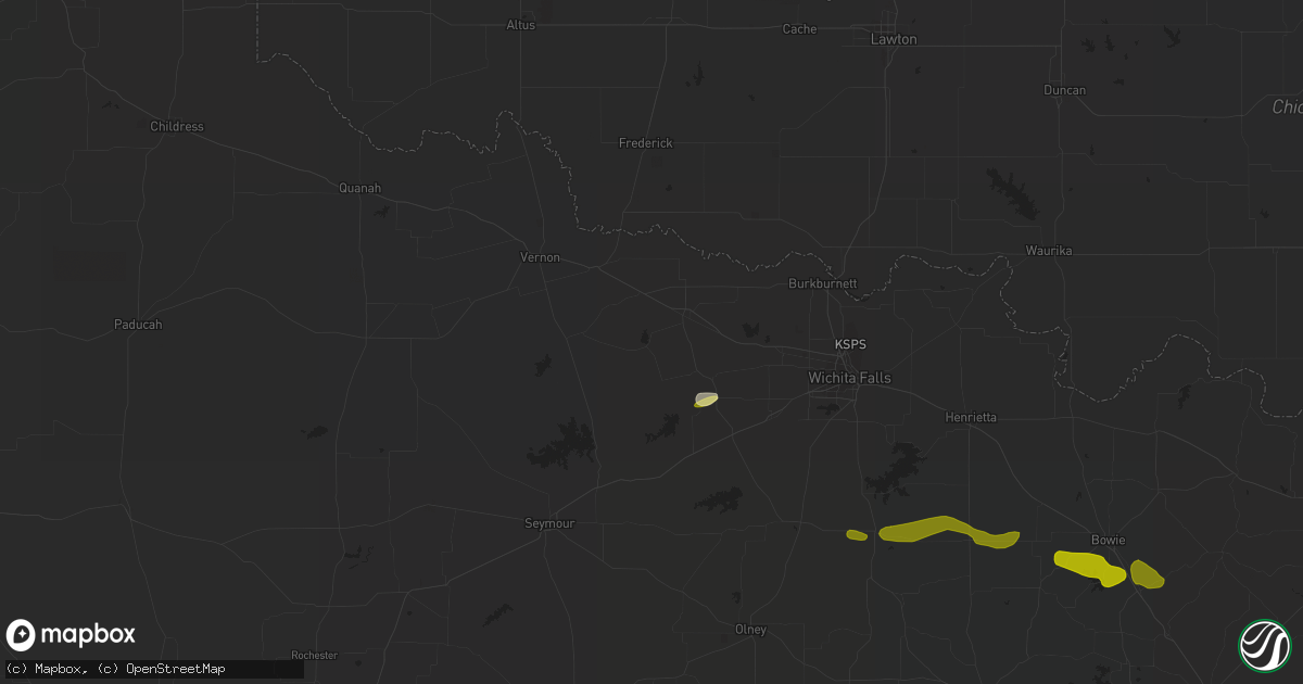 Hail map in Electra, TX on March 19, 2015
