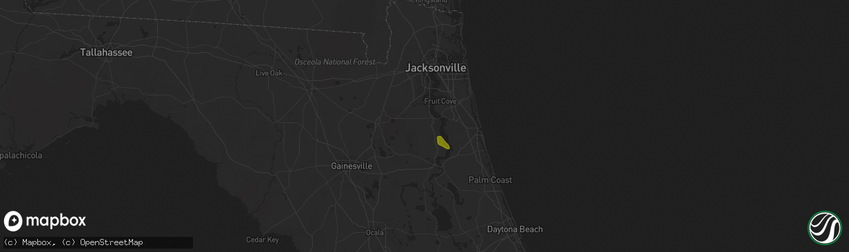 Hail map in Green Cove Springs, FL on March 19, 2015
