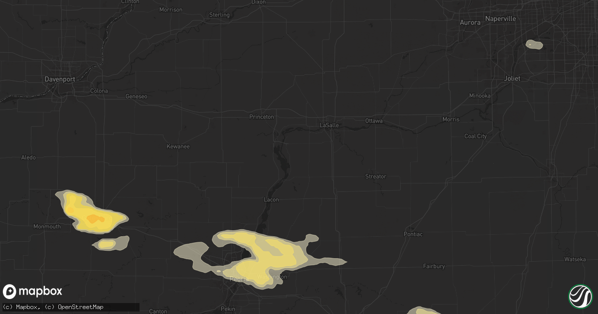 Hail map in Peoria, IL on March 19, 2017
