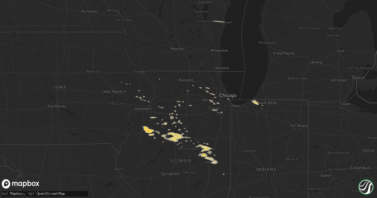 Hail map in Wisconsin on March 19, 2017