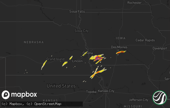 Hail map preview on 03-19-2020