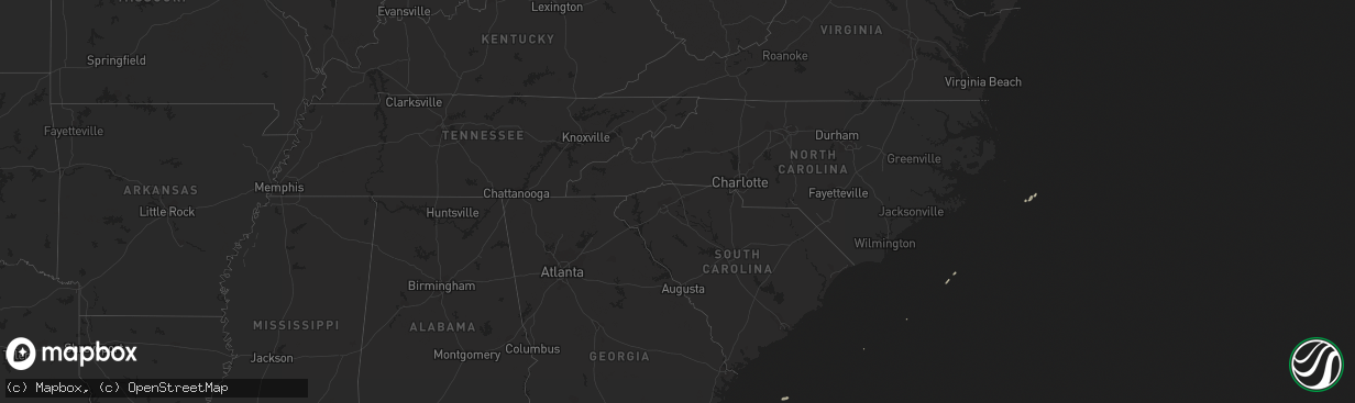 Hail map on March 19, 2022