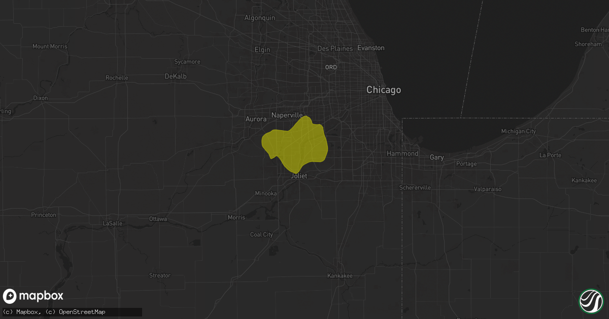 Hail map in Lockport, IL on March 19, 2025