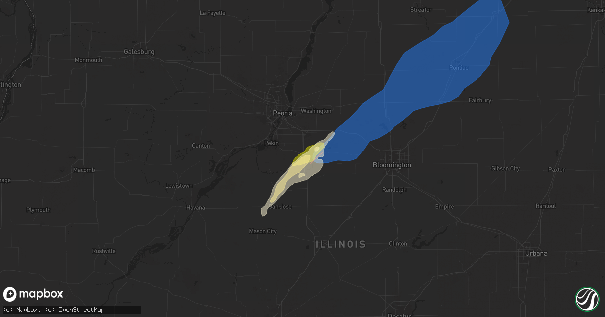 Hail map in Tremont, IL on March 19, 2025