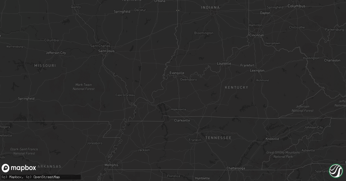 Hail map on March 20, 2011