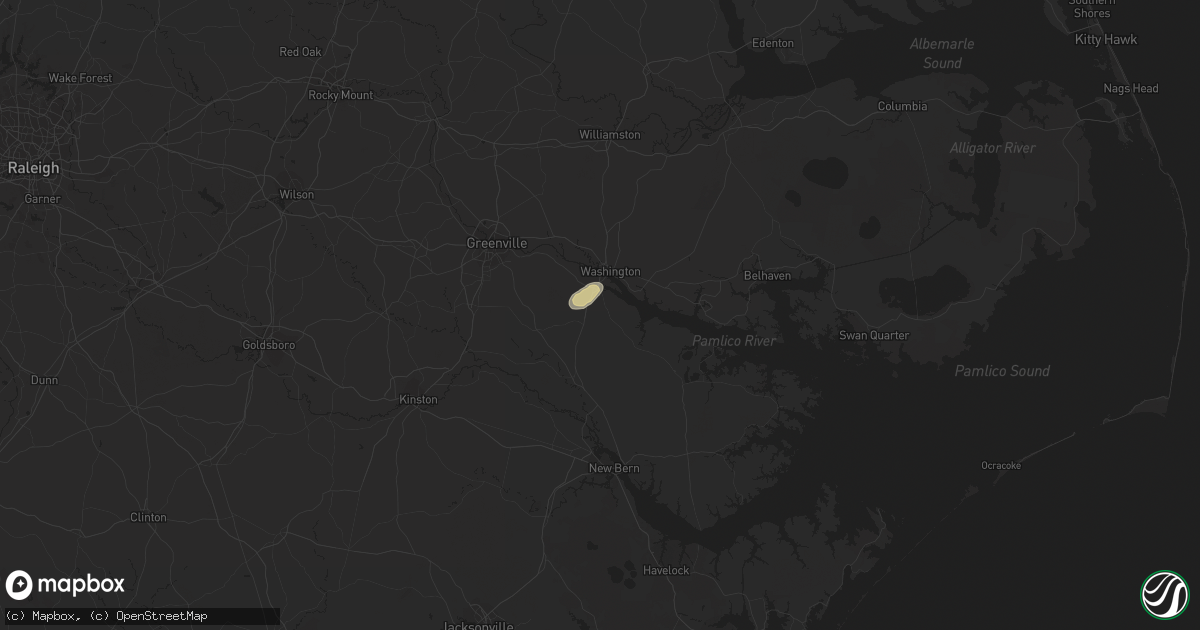 Hail map in Chocowinity, NC on March 20, 2012