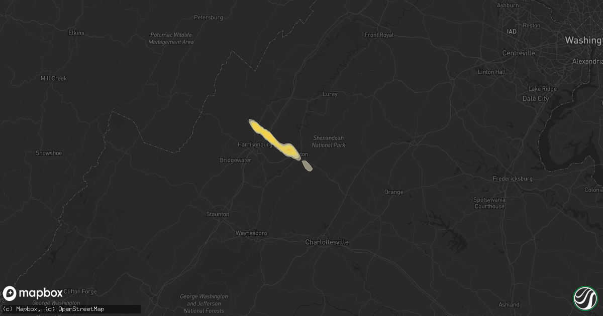 Hail map in Elkton, VA on March 20, 2012