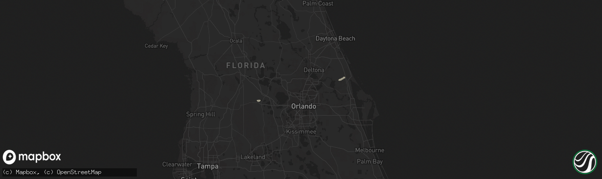 Hail map in Mims, FL on March 20, 2013