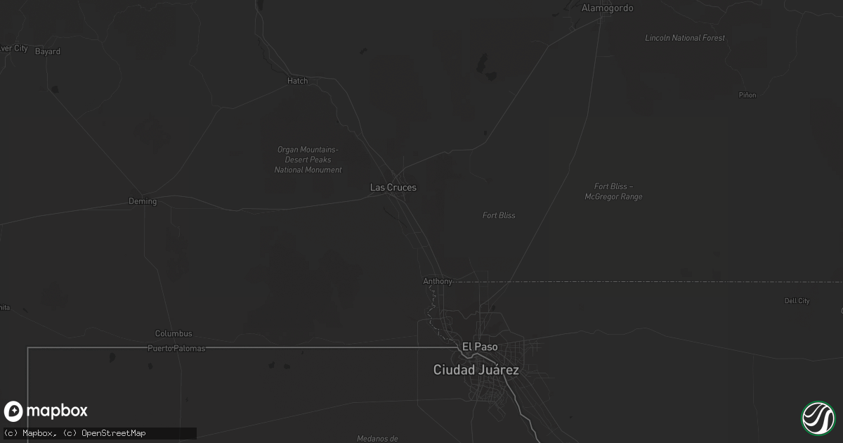 Hail map in Black Canyon City, AZ on March 20, 2015
