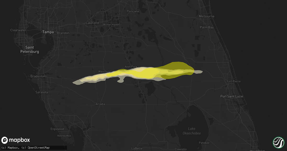 Hail map in Sebring, FL on March 20, 2018