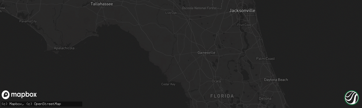 Hail map in Trenton, FL on March 20, 2024