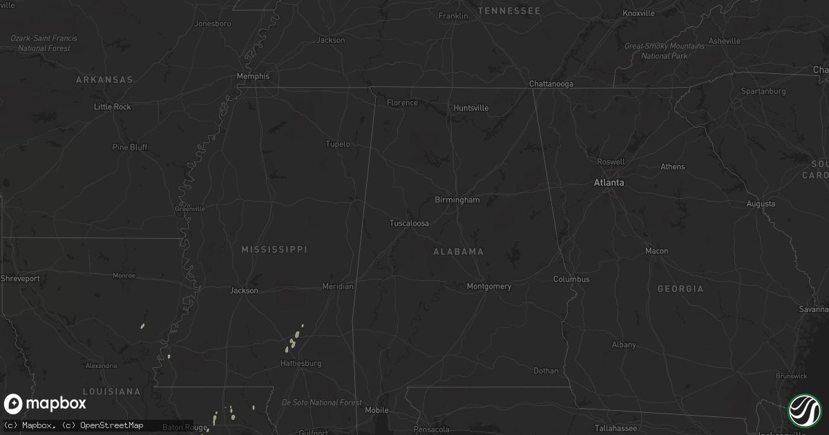 Hail map on March 21, 2012