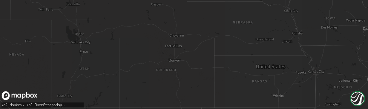 Hail map in Colorado on March 21, 2013
