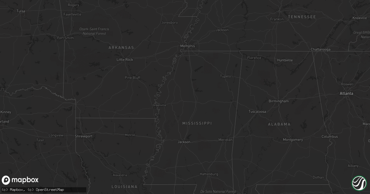 Hail map on March 21, 2019