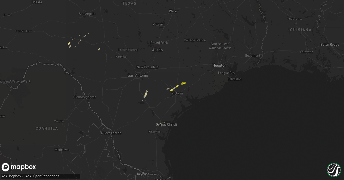 Hail map on March 21, 2020