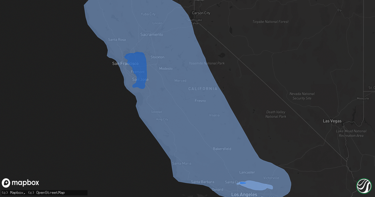 Hail map on March 21, 2023