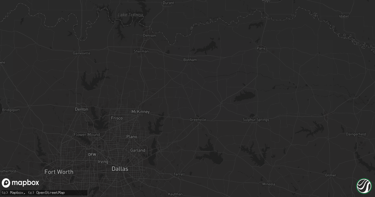 Hail map in Celeste, TX on March 21, 2024