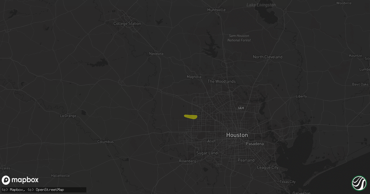 Hail map in Hockley, TX on March 21, 2024