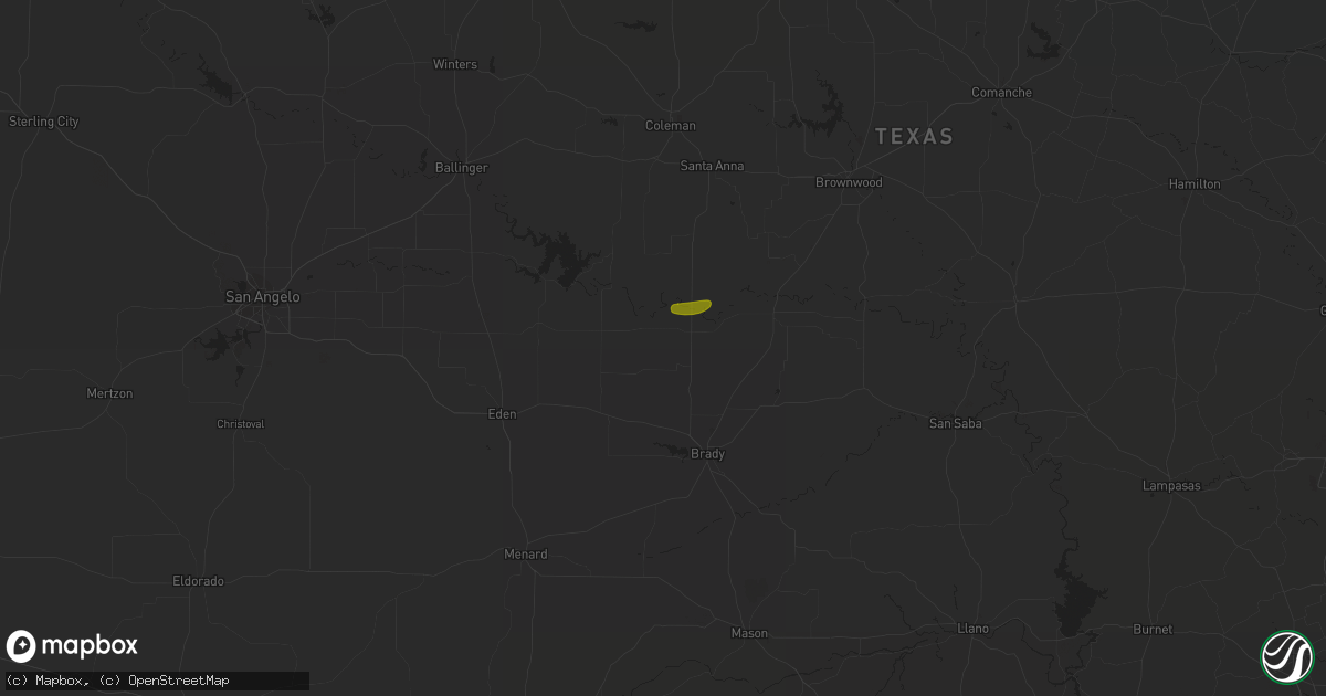 Hail map in Lohn, TX on March 21, 2024