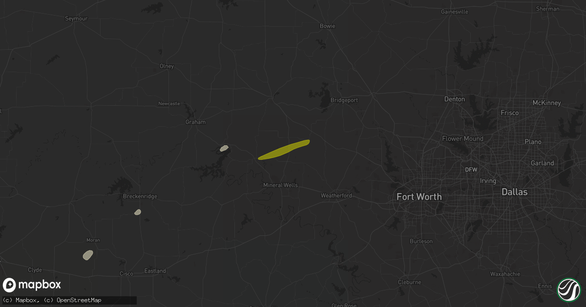 Hail map in Whitt, TX on March 21, 2024