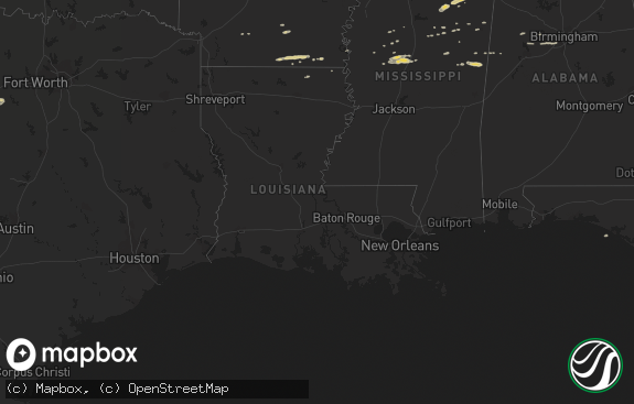 Hail map preview on 03-22-2013