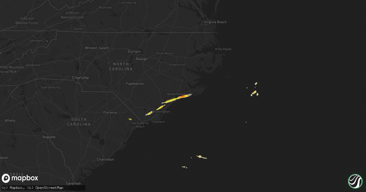 Hail map on March 22, 2014