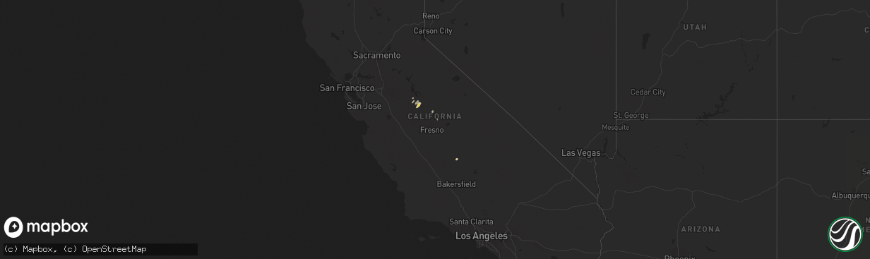 Hail map on March 22, 2018