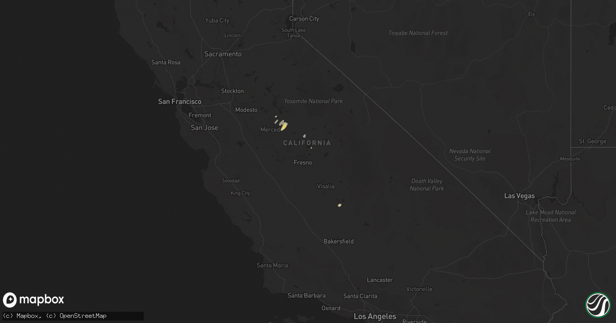 Hail map on March 22, 2018