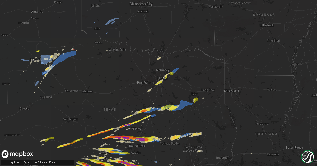 Hail map on March 22, 2021