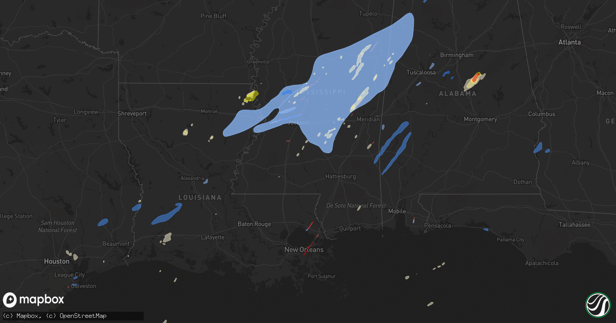 Hail map on March 22, 2022