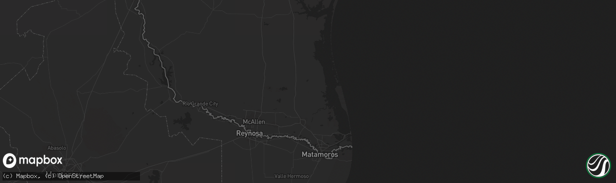 Hail map in San Perlita, TX on March 22, 2024