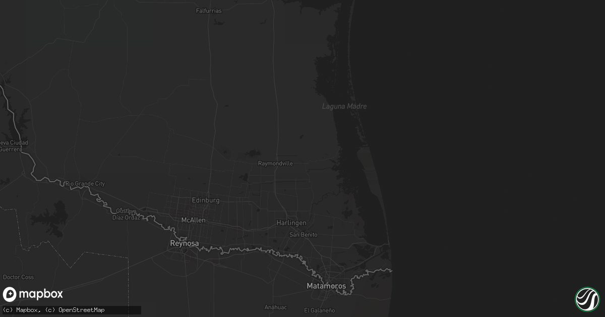 Hail map in San Perlita, TX on March 22, 2024