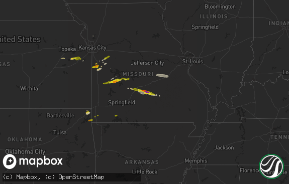 Hail map preview on 03-22-2025