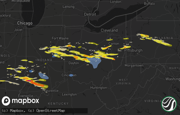 Hail map preview on 03-22-2026
