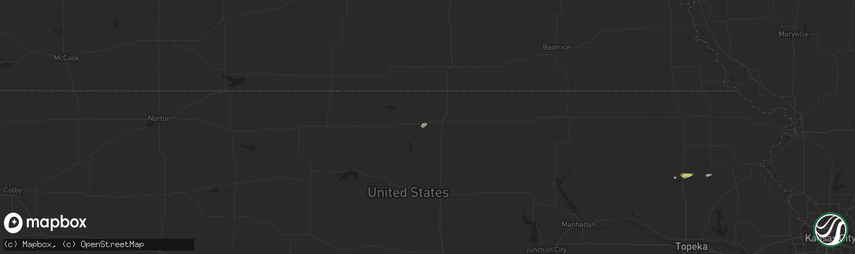 Hail map in Scandia, KS on March 23, 2015