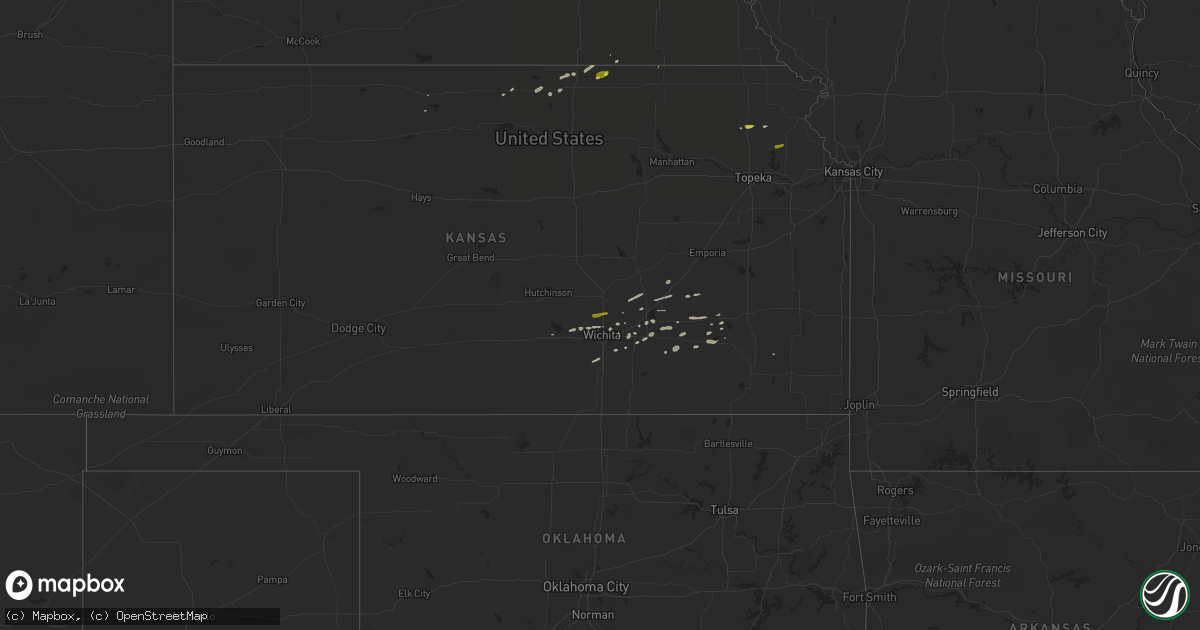 Hail map on March 23, 2015