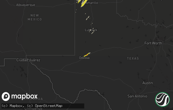 Hail map preview on 03-23-2017