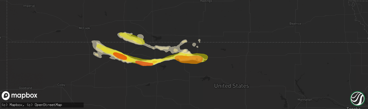 Hail map in Smith Center, KS on March 23, 2018