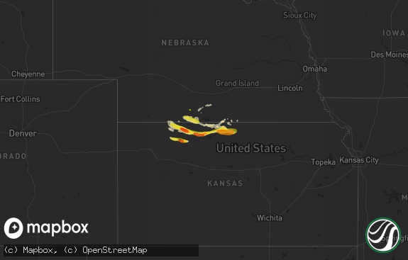 Hail map preview on 03-23-2018