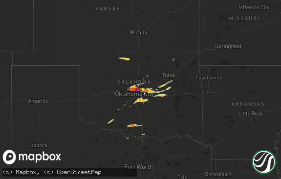 Hail map preview on 03-23-2019